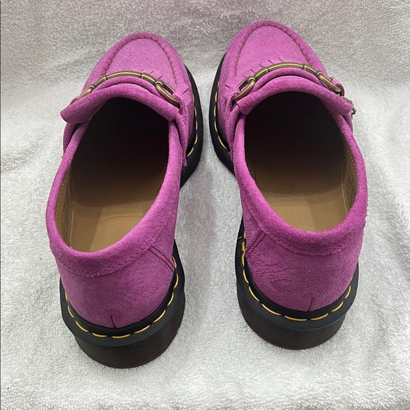 Dr. Martens Fuchsia Textured Loafers - Picture 3 of 6